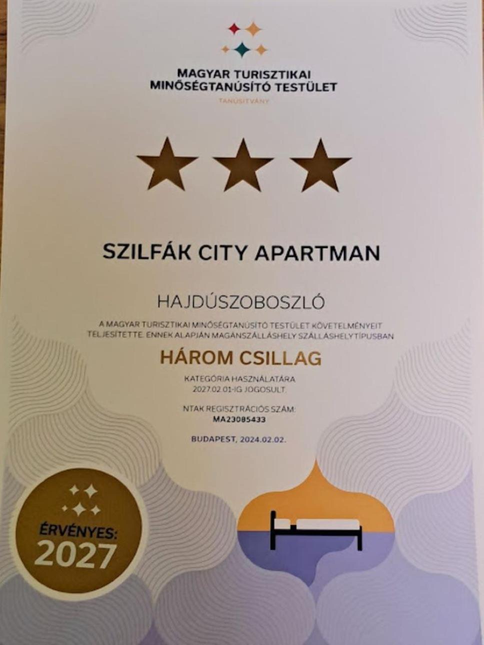 Szilfak City Apartman Hajdúszoboszló Εξωτερικό φωτογραφία